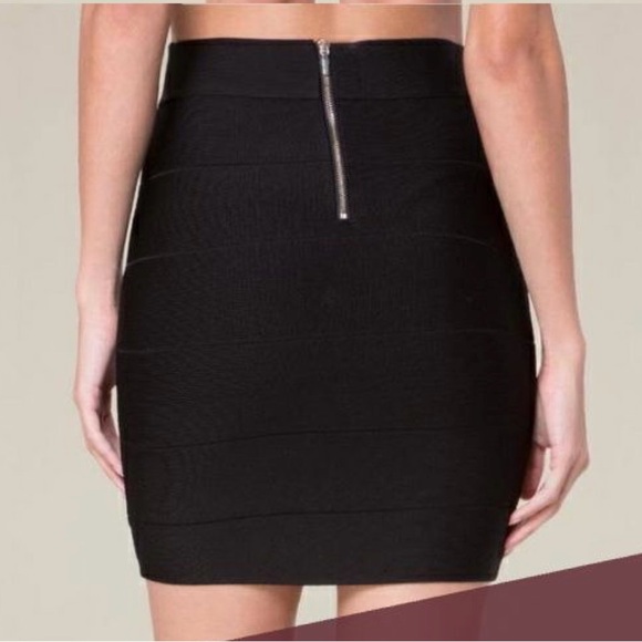 Bebe Black Bandage Skirt Size S - Picture 3 of 12